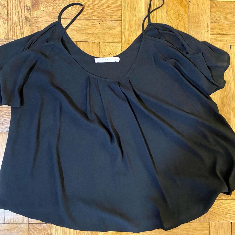 Lush brand cold shoulder top
